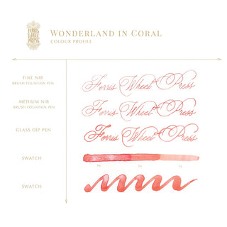 Wonderland in Coral | 38ml Ink | Ferris Wheel Press