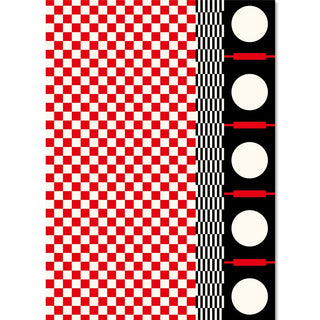 Paperplay Gift Wrapping Paper - Red and Black Plaid