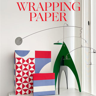 Paperplay Gift Wrapping Paper - Red and Blue Diamond