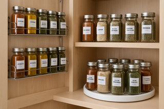 Spice Storage Ideas: Racks, Jars, and Turntables for a Tidy Pantry