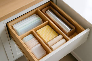Organizing Reusable Bags, Wraps, and Foil: Drawer Inserts That Work