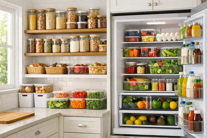 aufbewahrung schubladen stapelbar Kühlschrank Organizer – Durchsichtige Ausziehbare Aufbewahrungsbox Für Lebensmittel Küchenorganisation Box makeup storage Sprossendeckel | Mason Jar Stil:Kleiner Tiegel