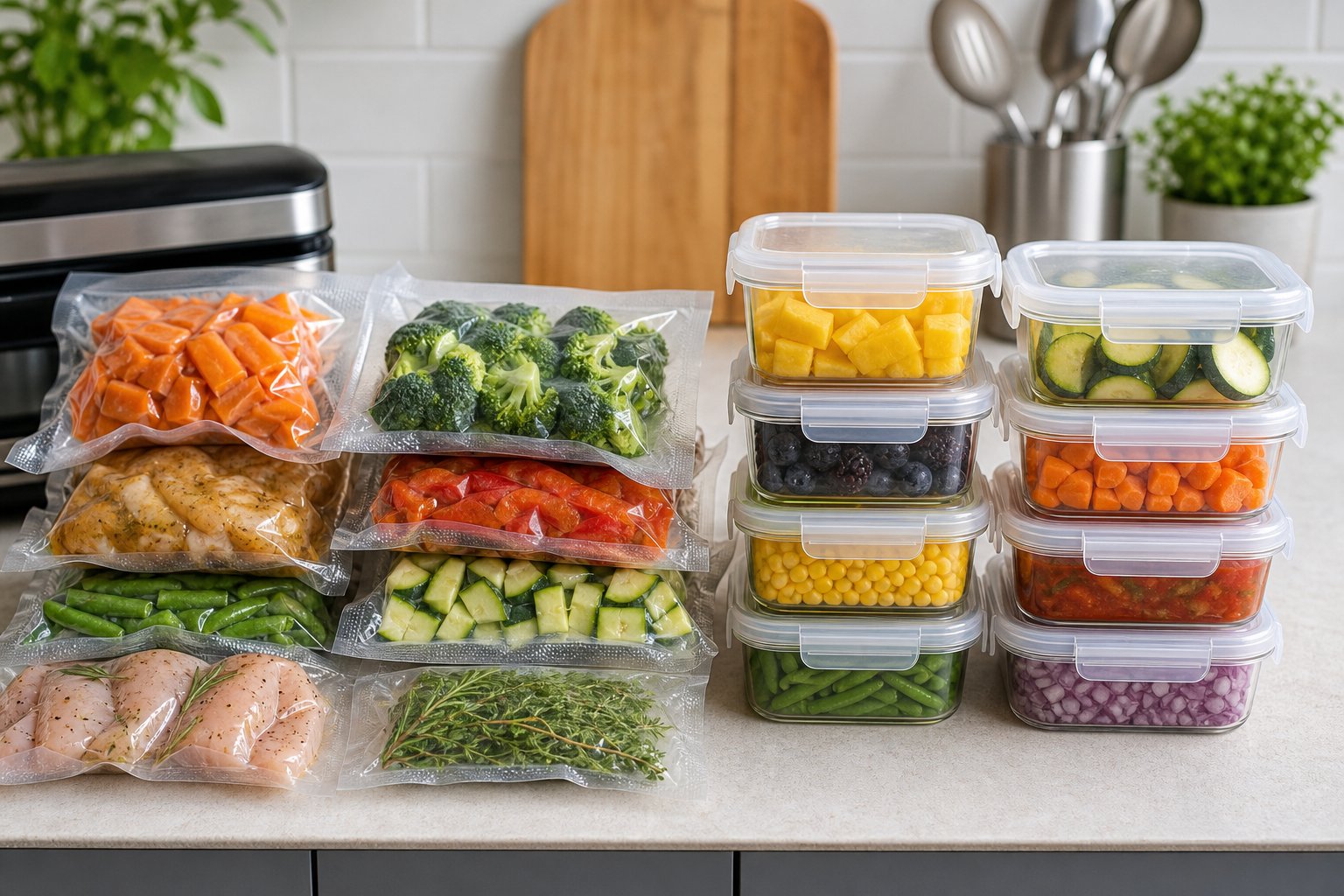 Vacuum Sealing vs Freezer Containers: Which Works Better for Prepped Ingredients?