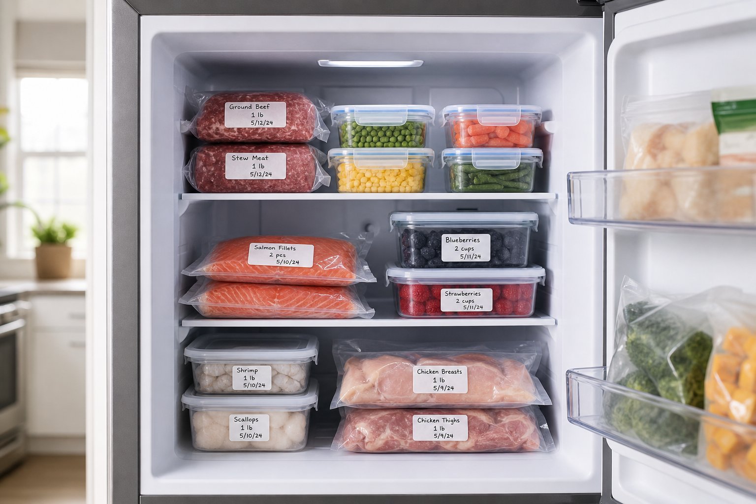 How to Prevent Freezer Burn With Proper Sealing, Labeling, and Portion Size