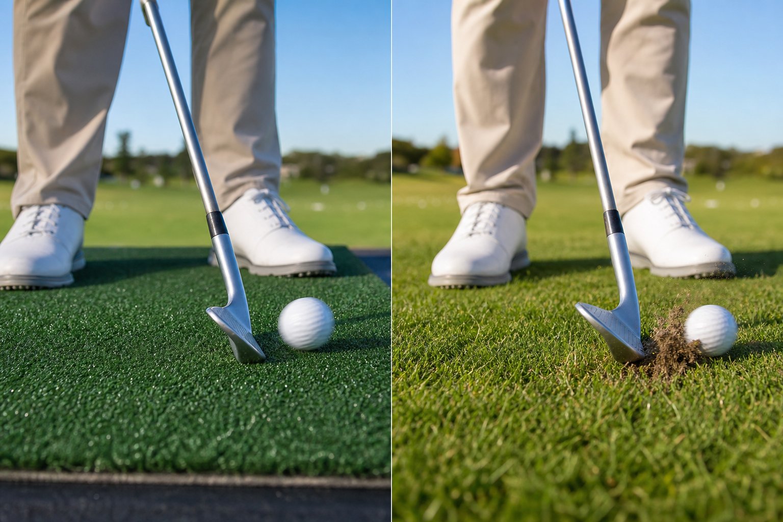 Turf Mat vs Grass Practice for Golf Chipping: What Changes at Impact?