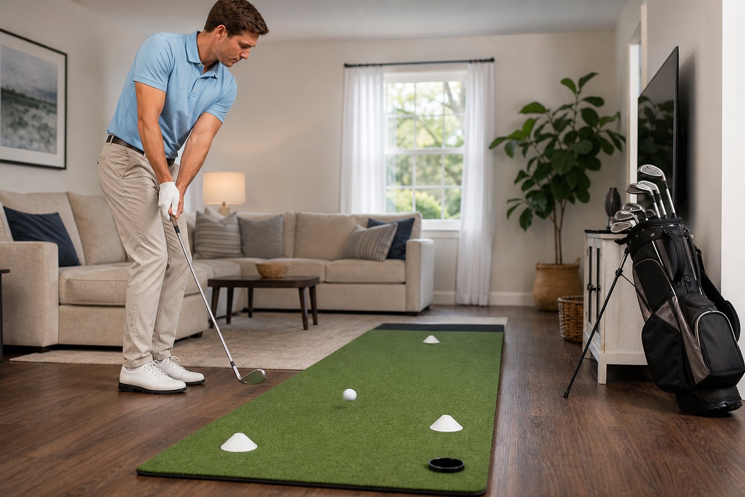 How to Practice Golf Chipping Accuracy at Home Without a Full Yard