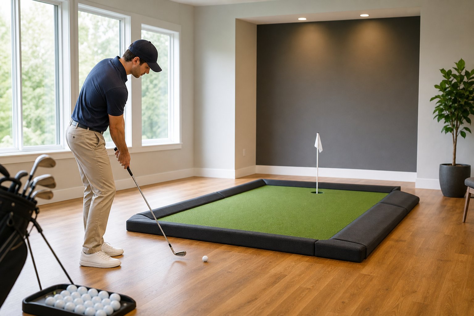Indoor Golf Chipping Practice: Setup, Safety, and Space Planning