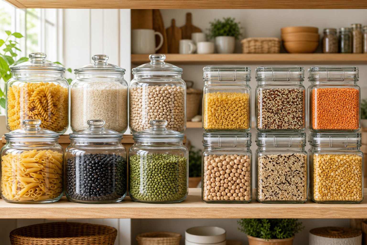 Large Glass Jars vs Square Glass Jars: Which Shape Fits Your Pantry Better?