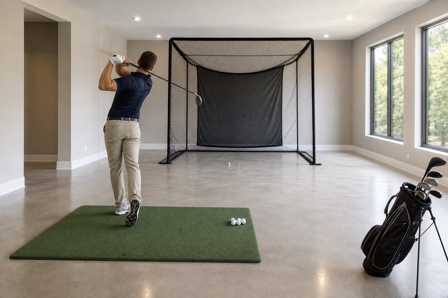 How Much Space Do You Need for an Indoor Golf Practice Net?