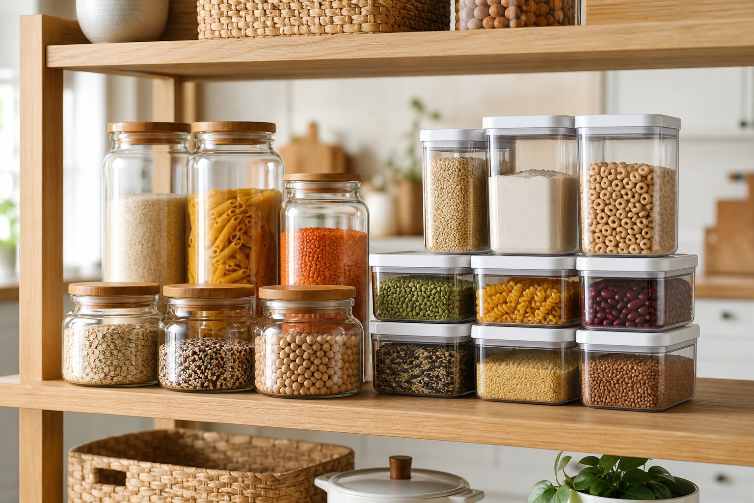 Glass Jars vs Plastic Containers: Which Is Better for Pantry Dry Goods?