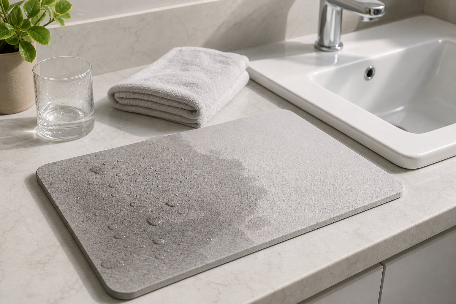 How Fast Does a Stone Drying Mat Dry, and What Affects Its Absorbency?