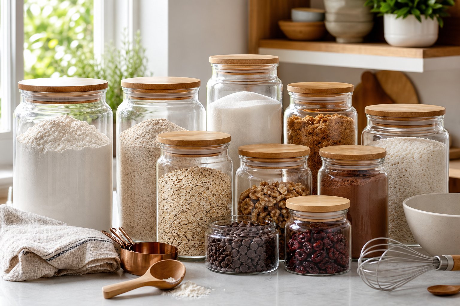 How to Organize Baking Ingredients in Glass Jars for Easier Everyday Cooking