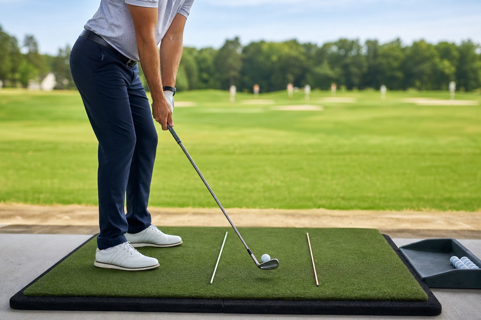 How to Use a Golf Hitting Mat to Practice Low-Point Control and Cleaner Ball Contact