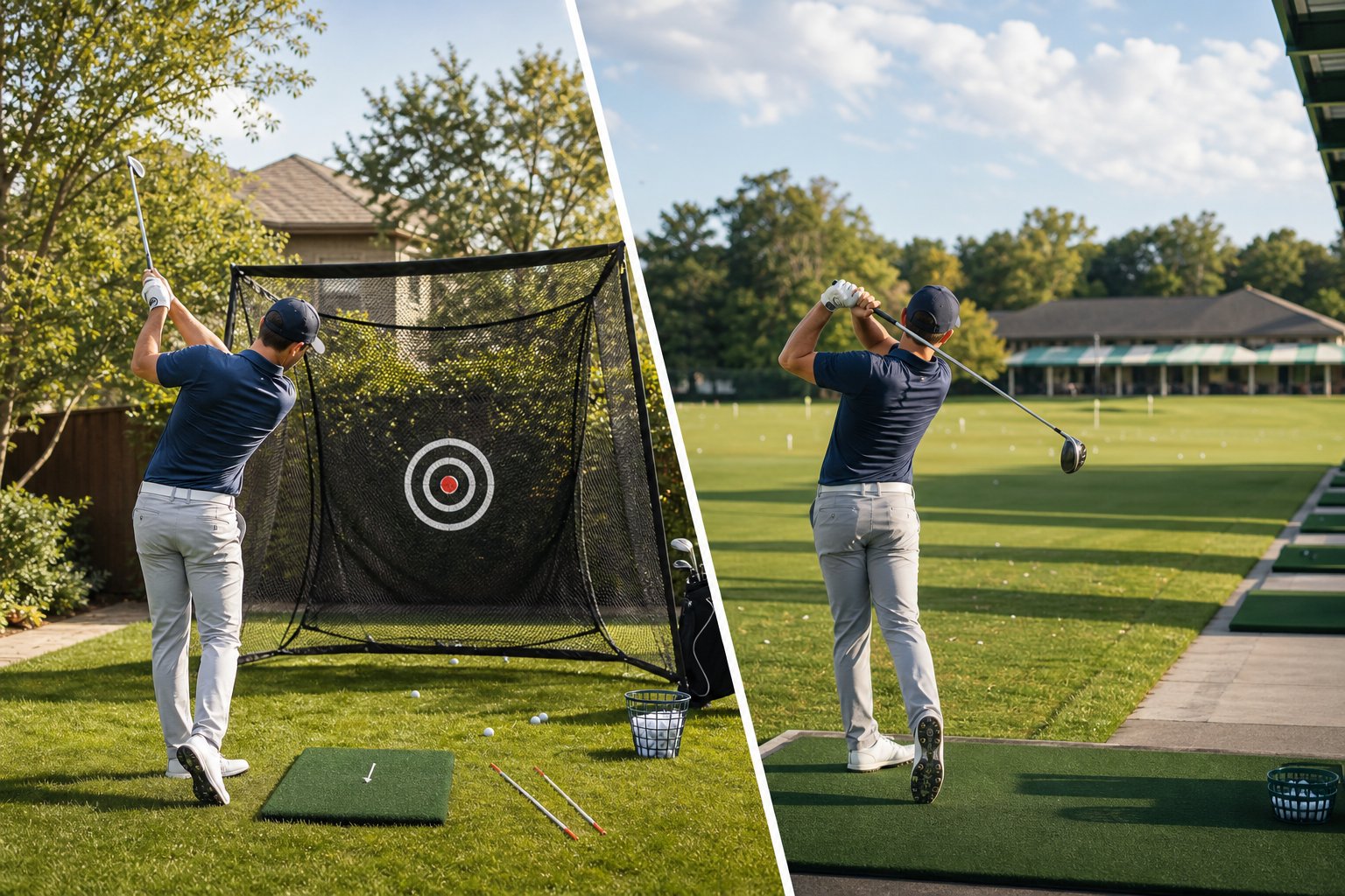 Golf Practice Net vs Driving Range: When Does At-Home Practice Make More Sense?