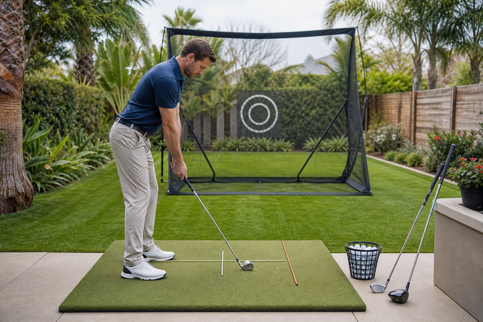 How to Practice Iron and Driver Accuracy With a Golf Practice Net at Home