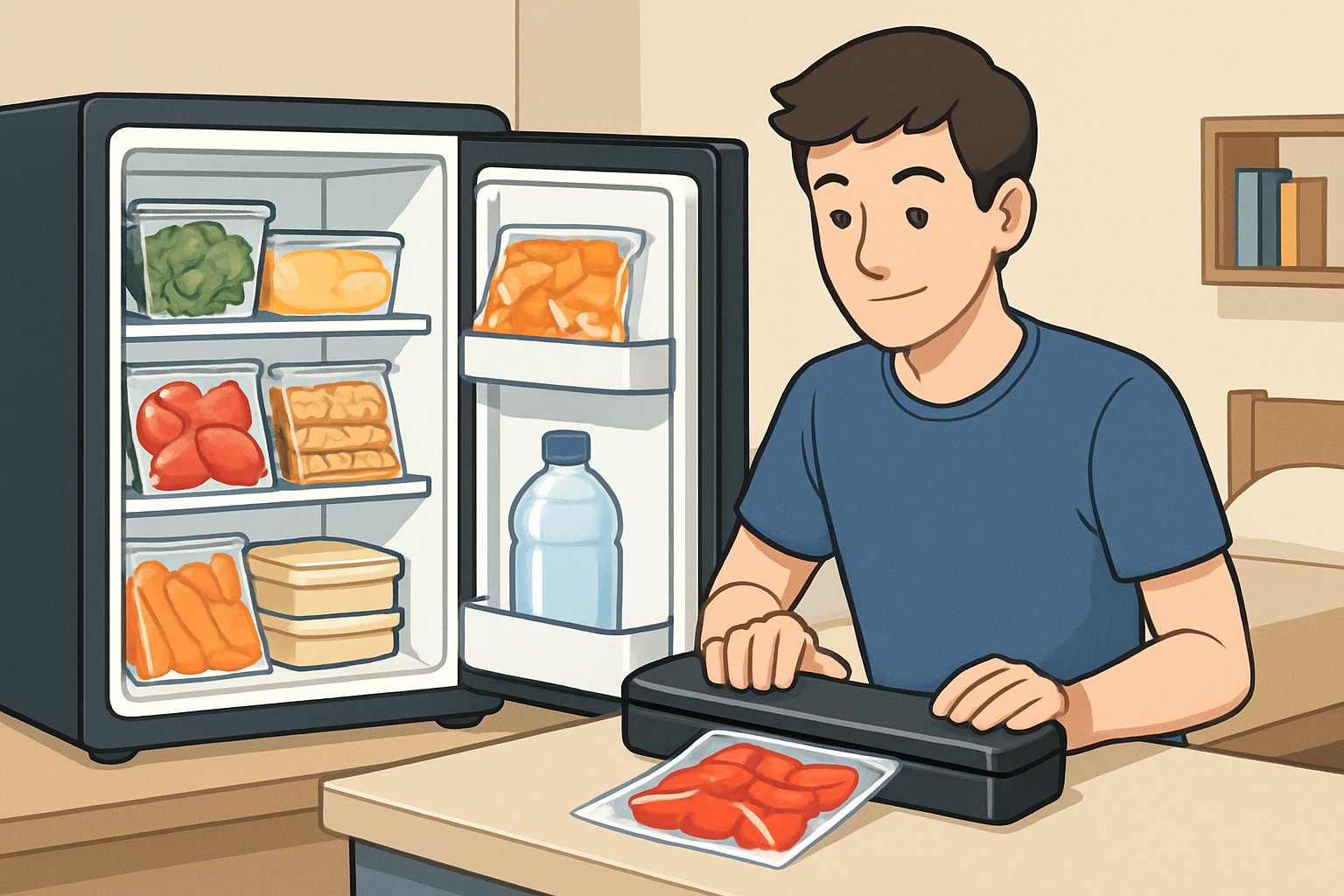 Student‑Dorm Cooking Hacks: Maximize Mini‑Fridge Space With a Small Vacuum Sealer