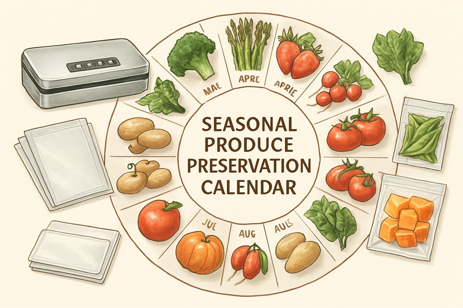 Seasonal Produce Preservation Calendar for Vacuum Sealer Owners