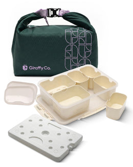 Portable snack box white drain