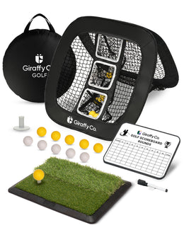 Golf chipping net set for backyard golf practice