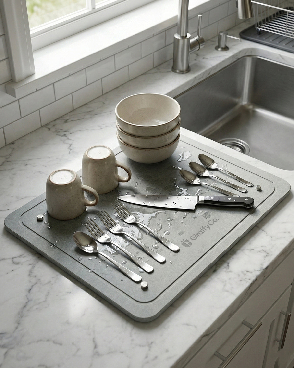 Tapis de séchage en pierre – Grande Solo