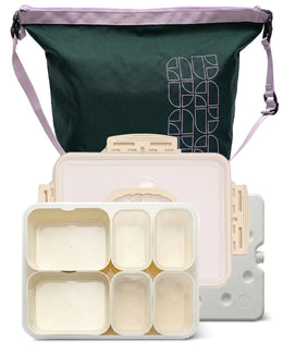 Portable snack box white solid