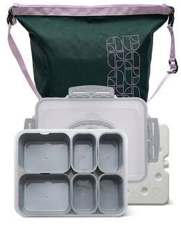 Portable snack box grey solid