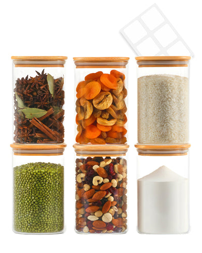 Bocaux carrés en verre