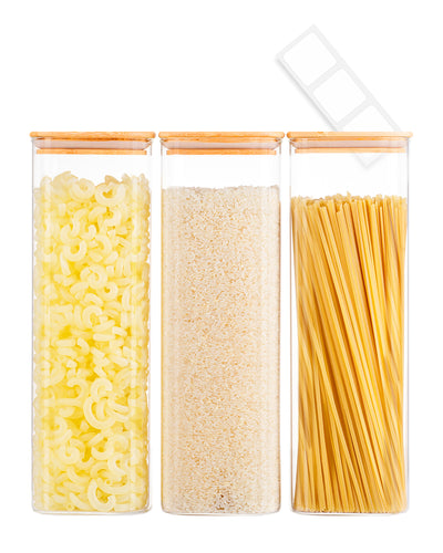 Bocaux carrés en verre