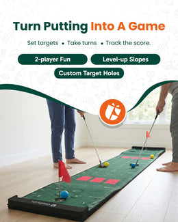 Golf Putting Mat Set