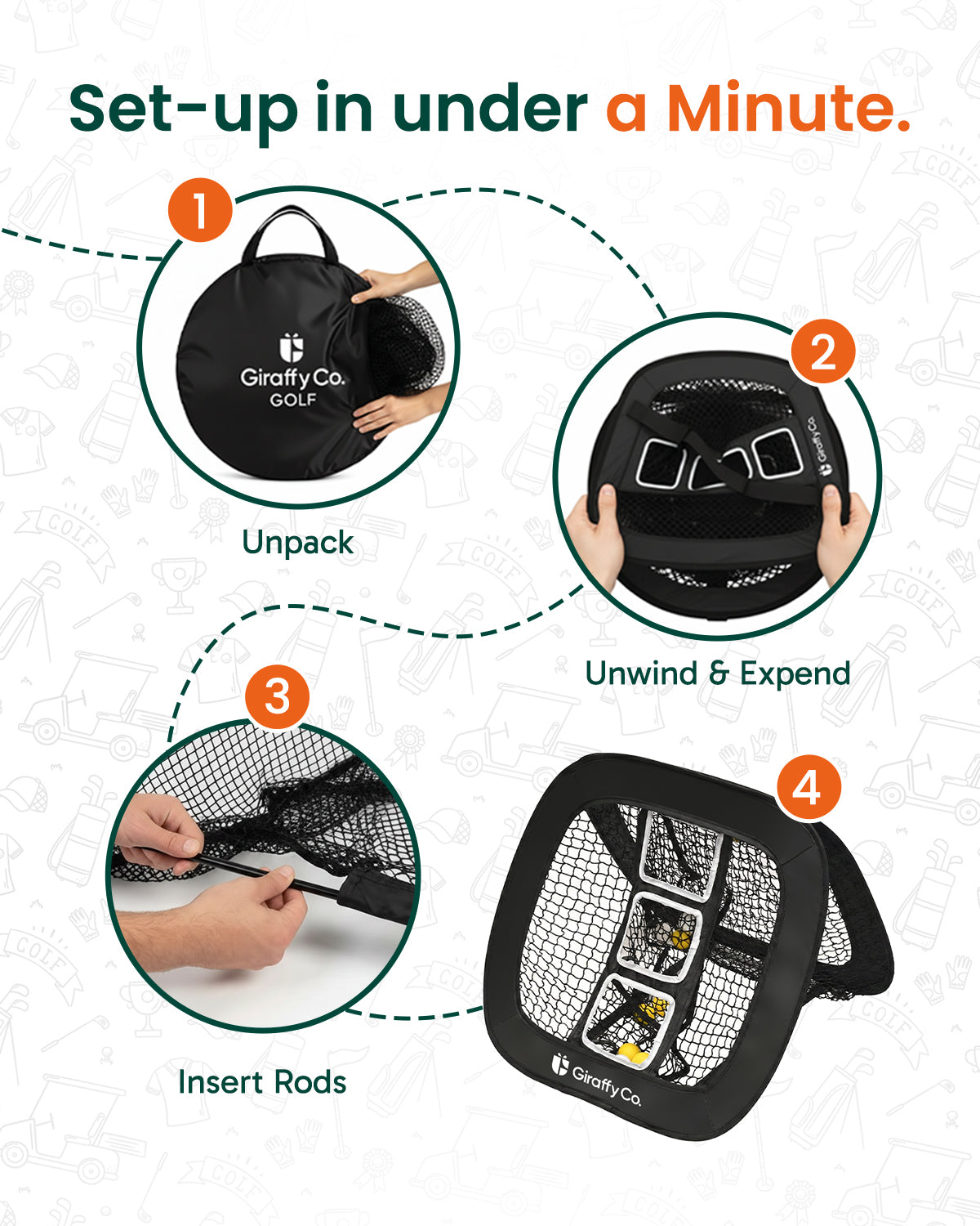Golf Chipping Netz-Set