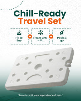Portable snack box for fresh snacks