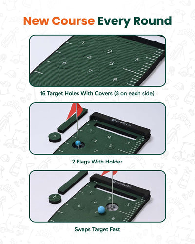 Golf Putting Mat Set
