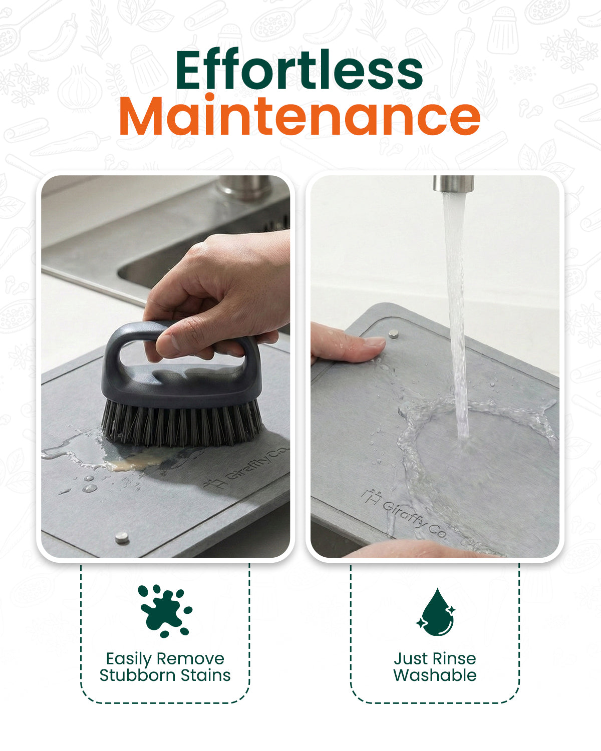 Tapis de séchage en pierre – Grande Solo