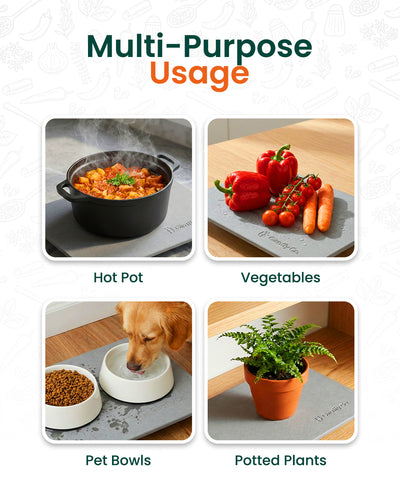 Tapis égouttoir en pierre – Duo Compact