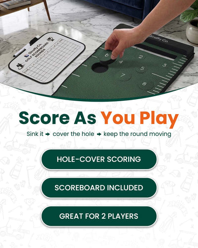Golf Putting Mat Set