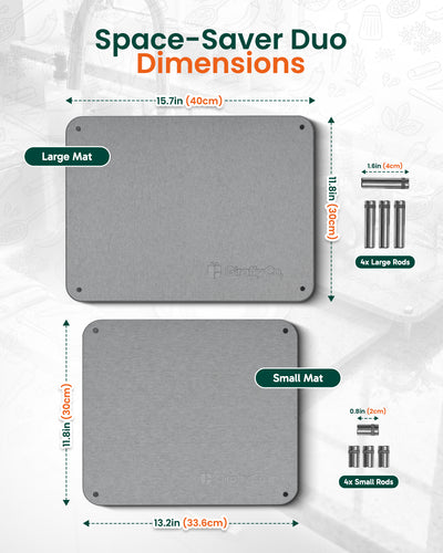 Tapis égouttoir en pierre – Duo Compact