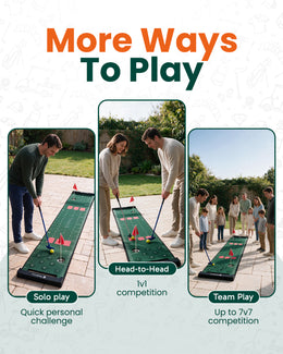 Golf Putting Mat Game Set – 10ft
