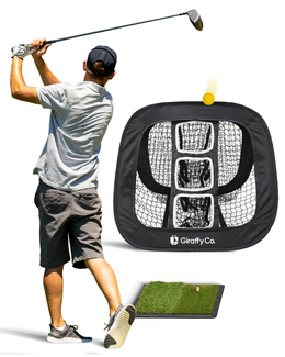 Golf chipping net for indoor