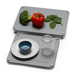 Space Saver Duo kitchen drying mat for dishes and cups