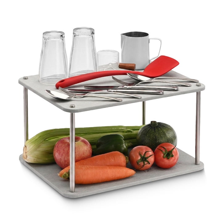 Modular dish drying stone mat for kitchen counters