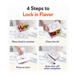 Vacuum Food Storage Canister Set (3 pcs) | Giraffy Co.