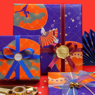 Paper Park Gift Wrapping Paper_Japanese Fan Dance