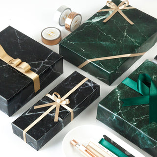 Paper Park Gift Wrapping Paper_Marble Green