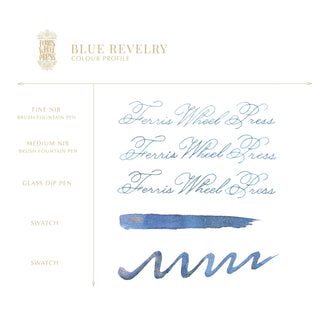 2025 Limited Edition | Blue Revelry | 38ml Ink | Ferris Wheel Press