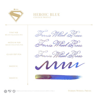 Warner Bros. | Superman Fountain Pen Inks - 10ml Bottled | Ferris Wheel Press