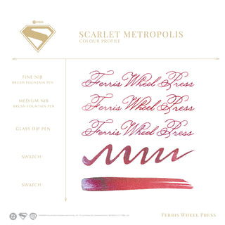 Warner Bros. | Superman Fountain Pen Inks - 10ml Bottled | Ferris Wheel Press