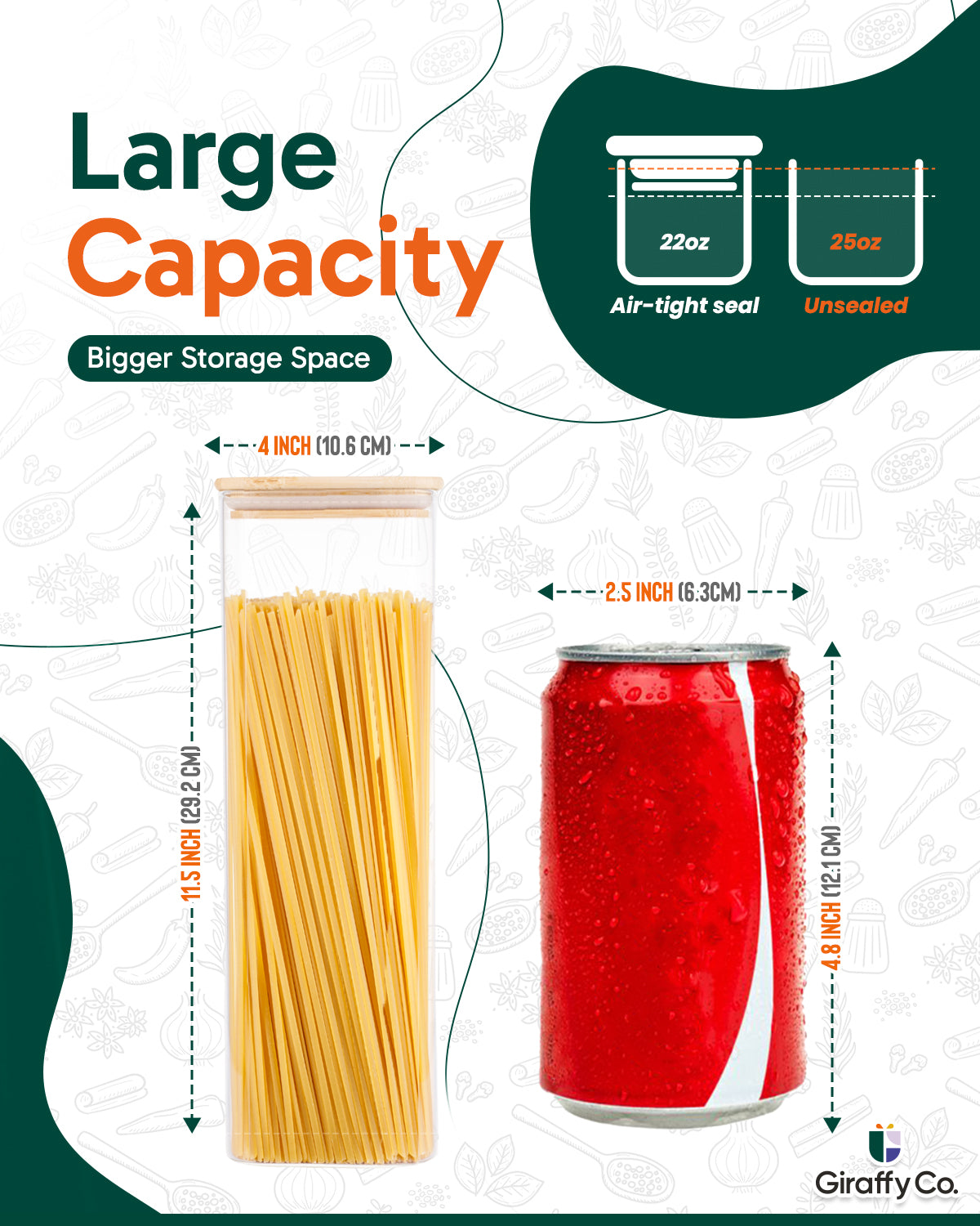 Bocaux carrés en verre