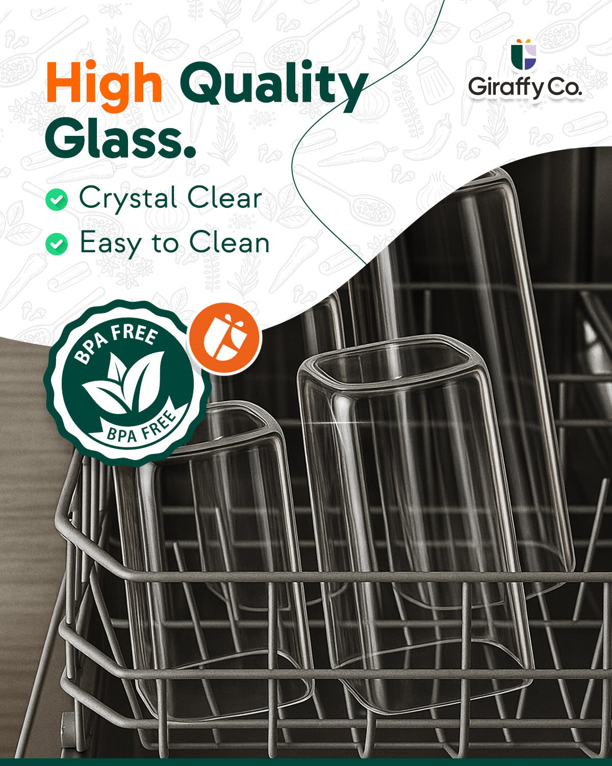 Bocaux carrés en verre