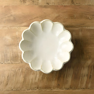 Kohyo Kaneko Rinka 16cm Bowl Mino Ware - White