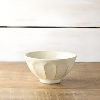 Kohyo Kaneko Rinka 14.5cm Large Bowl Mino Ware - White